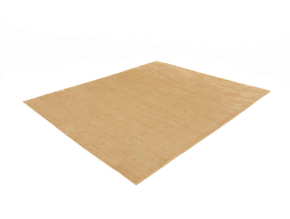 2.5*3m Stokes (Beige) Carpet - Cotton and Silk Handloom Carpet - Zuma UAE