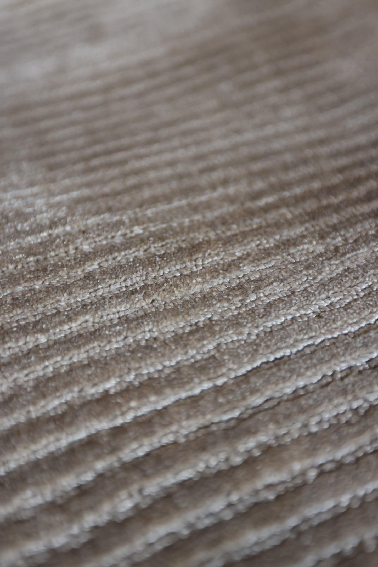 Stokes (Taupe) - Cotton Silk & Handloom Carpet - Zuma UAE