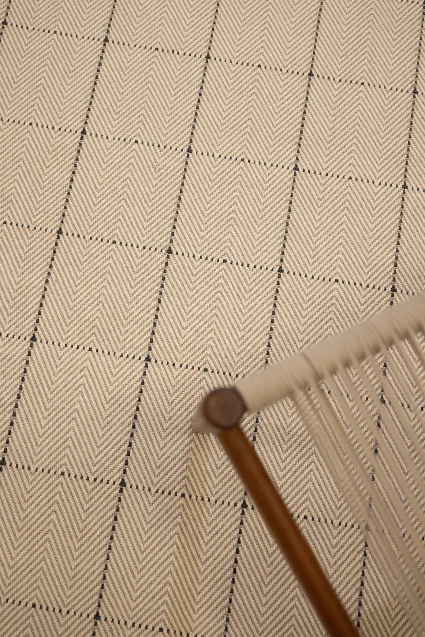 Herringbone 2.0 Carpet - Virgin Wool Handloom Carpet - Zuma UAE