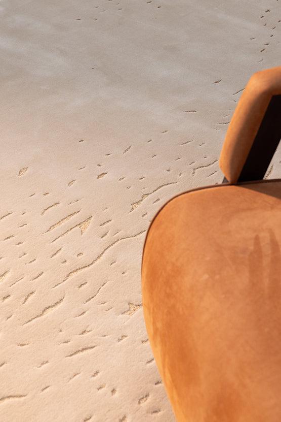 Edge Loop (Burnt Sienna) Carpet - New Zealand Wool and Bamboo Silk - Zuma UAE