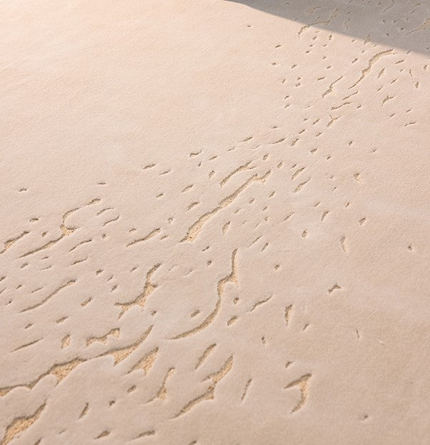 Edge Loop (Burnt Sienna) Carpet - New Zealand Wool and Bamboo Silk - Zuma UAE