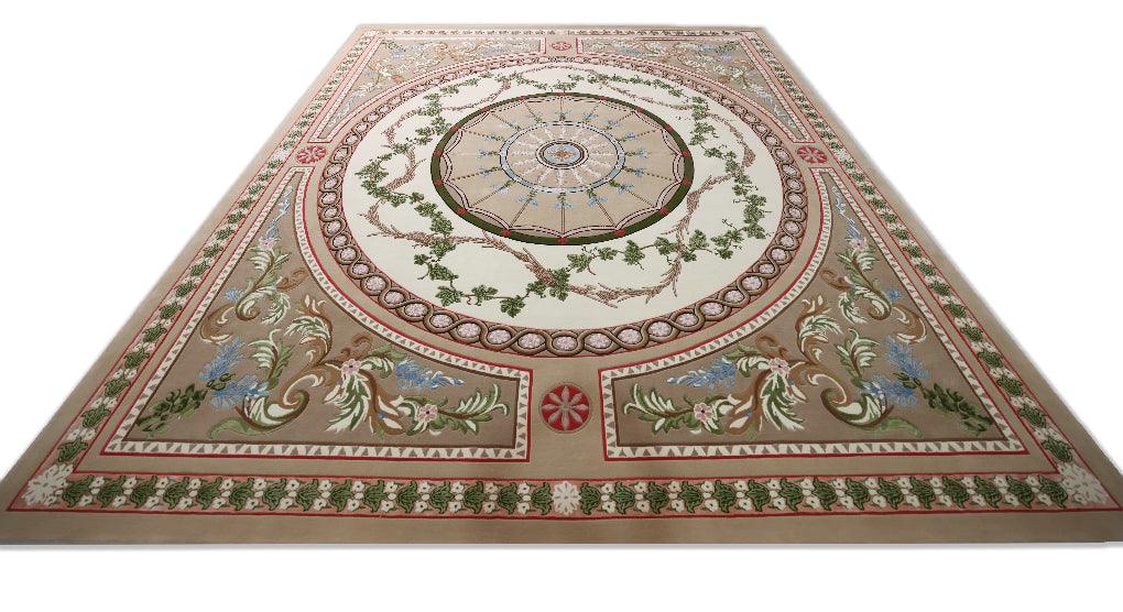 4.51*4.07m Delos Carpet -  New Zealand Wool and Polished Cotton Silk - Zuma UAE