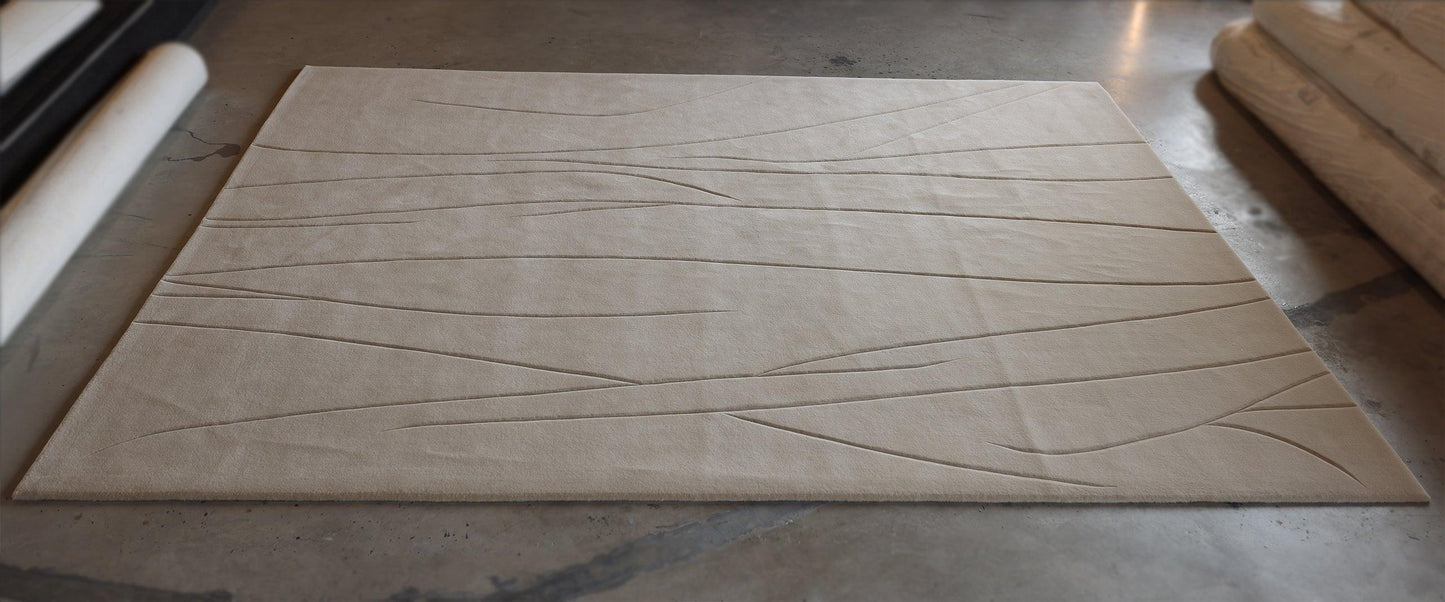 3.5*5m Sculpt 2.0 Carpet - Hand Carded Semi-Worsted New Zealand Wool - Zuma UAE