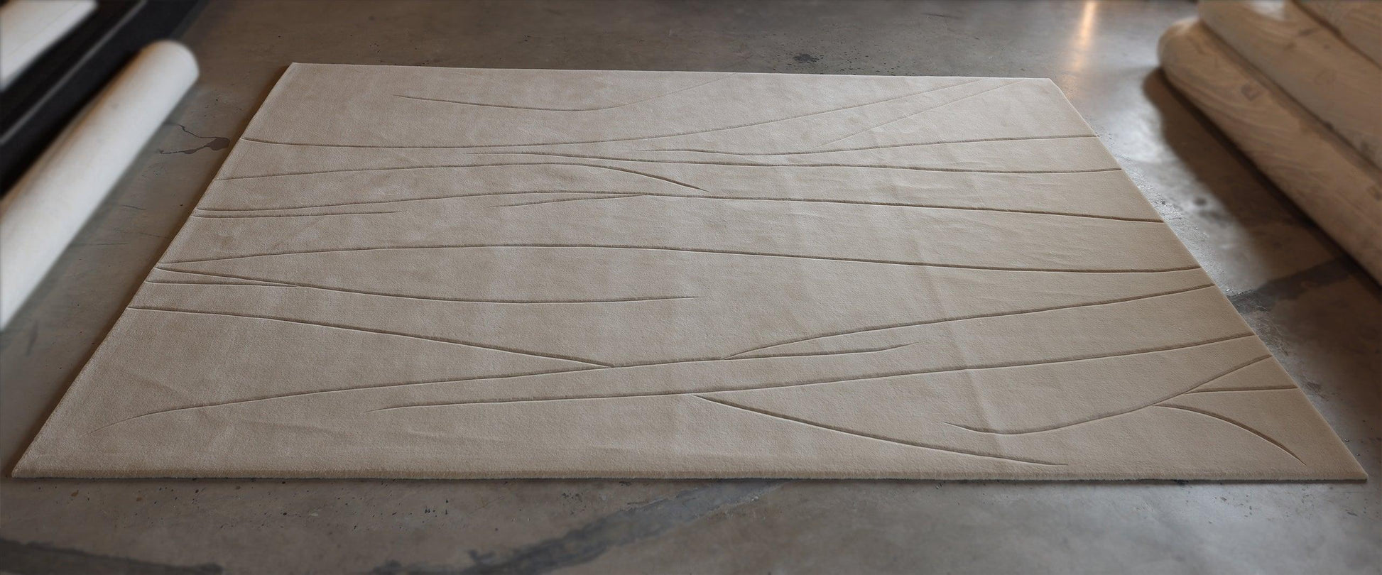 3.5*5m Sculpt 2.0 Carpet - Hand Carded Semi-Worsted New Zealand Wool - Zuma UAE