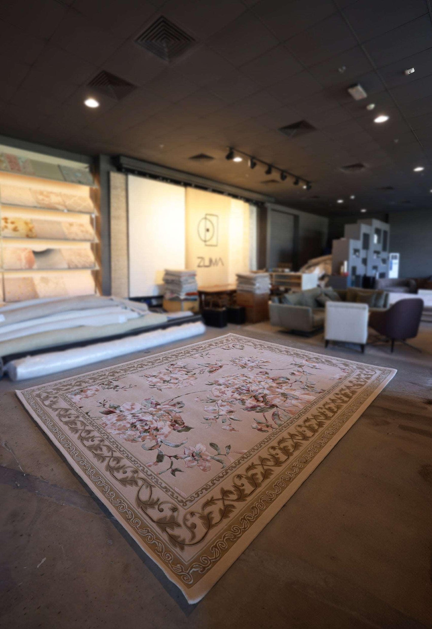 2.5*3m Gulzar Carpet - Polished Cotton Silk and New Zealand Wool - Zuma UAE