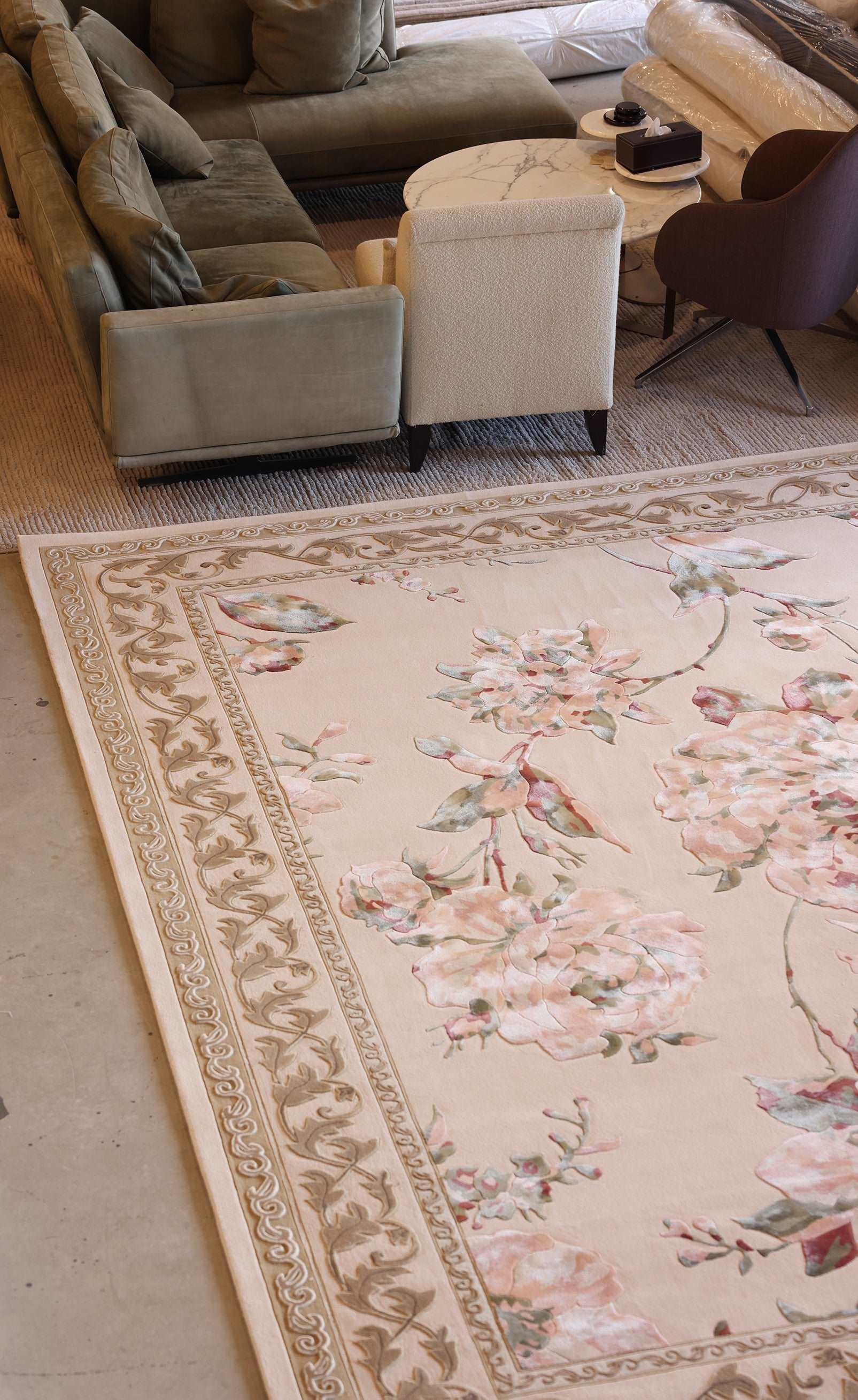 Gulzar Carpet - Polished Cotton Silk and New Zealand Wool - Zuma UAE