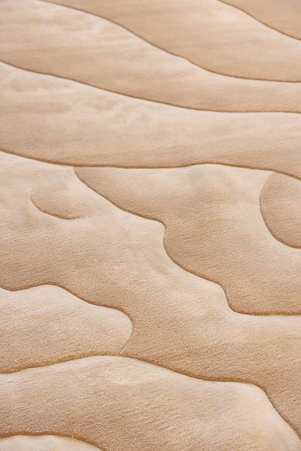 3m Dunes (Crema) Carpet Online - Hand-tufted in Bamboo Silk and Hand Carded Semi-Worsted New Zealand Wool - Zuma UAE