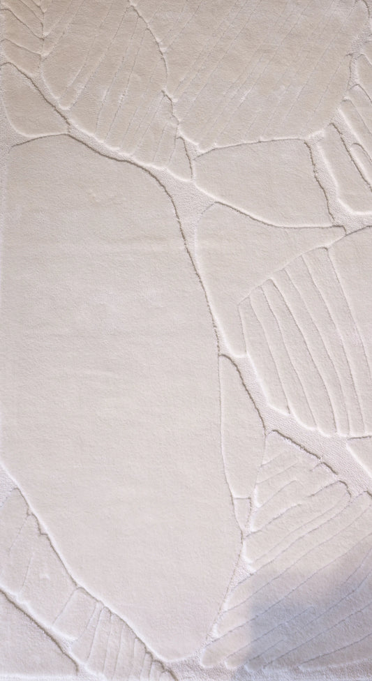 Menhir (Ivory) Carpet - Hand Tufted 50% New Zealand Wool and 50% Tencel - Zuma UAE