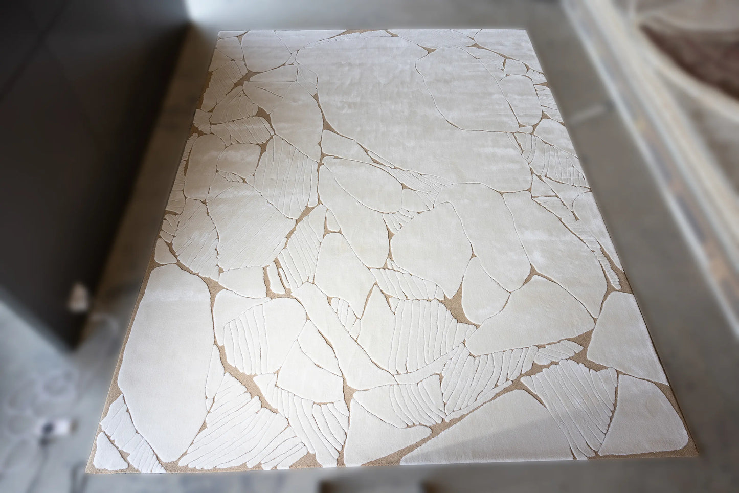 3*4m Menhir (Stone) Carpet - Hand Tufted 50% New Zealand Wool and 50% Tencel - Zuma UAE