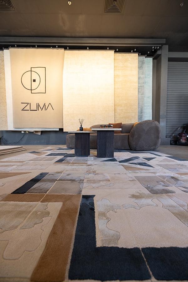 3.5*5m Dexter Carpet - New Zealand Wool and Polished Cotton Silk - Zuma UAE
