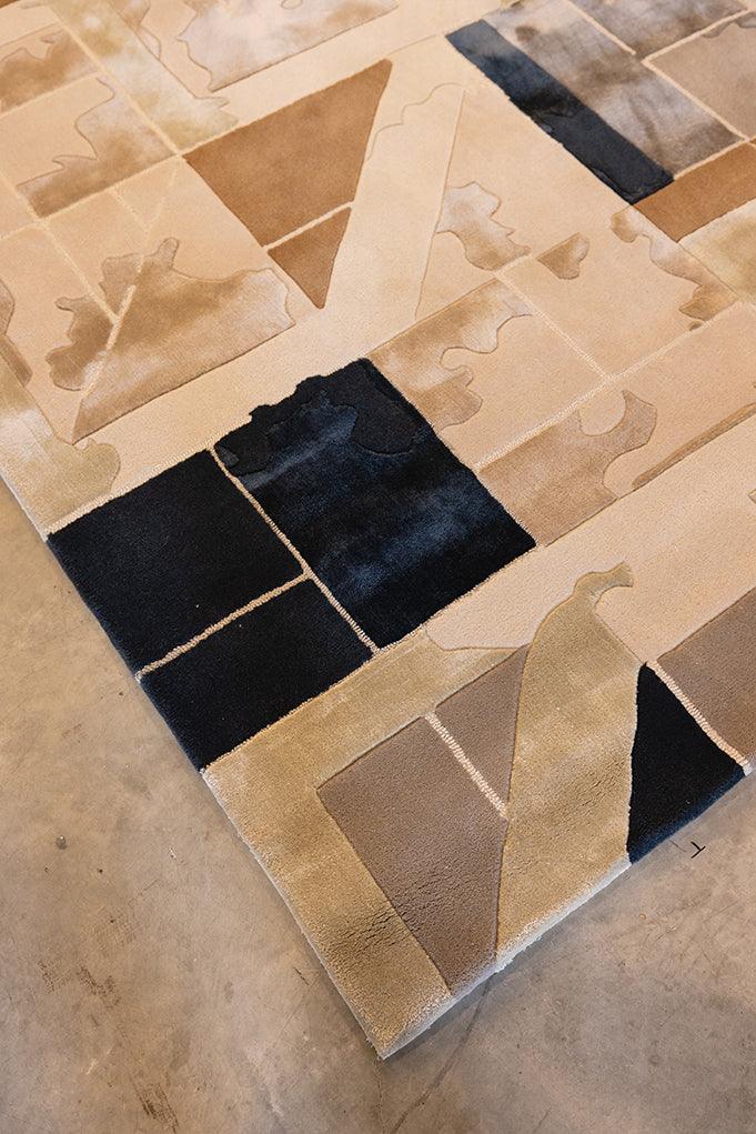 2.5*3m Dexter Carpet - New Zealand Wool and Polished Cotton Silk - Zuma UAE