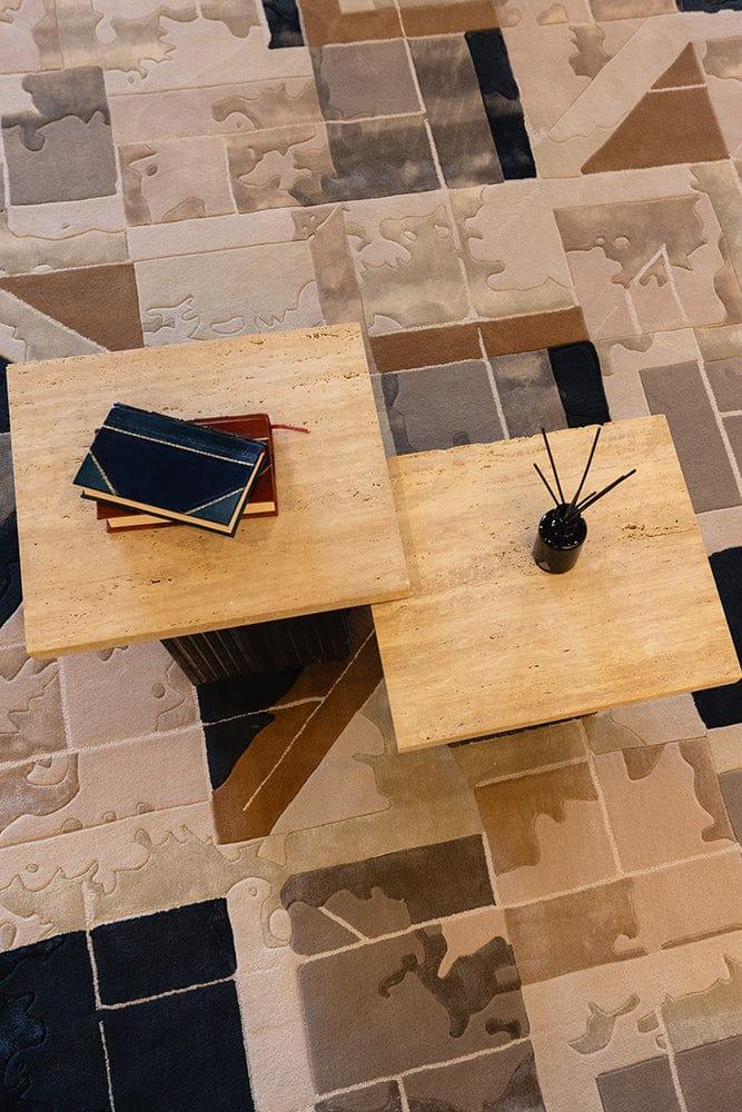 3*4m Dexter Carpet - New Zealand Wool and Polished Cotton Silk - Zuma UAE