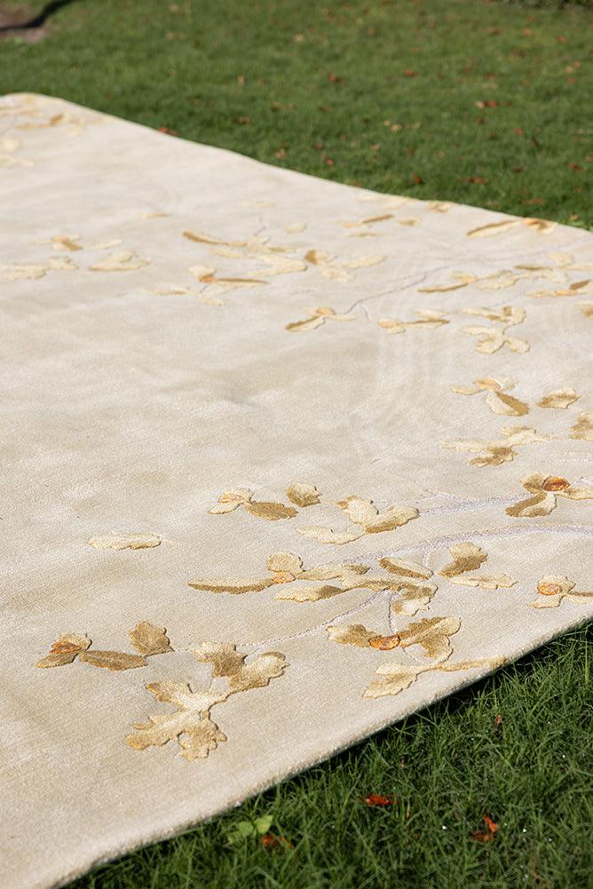 Oak Carpet - New Zealand Wool and Polished Cotton Silk - Zuma UAE