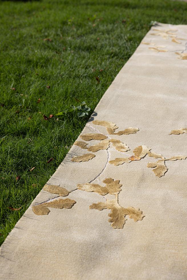 Oak Carpet - New Zealand Wool and Polished Cotton Silk - Zuma UAE