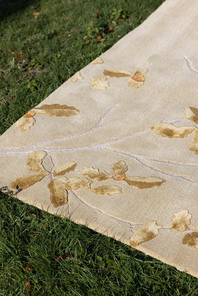 Oak Carpet - New Zealand Wool and Polished Cotton Silk - Zuma UAE
