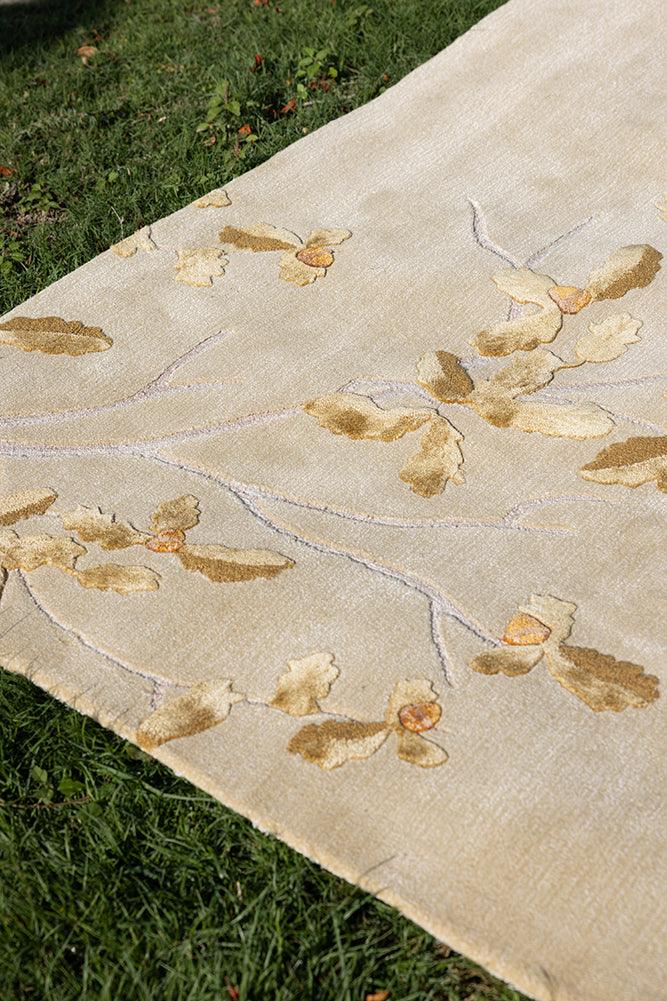 Oak Carpet - New Zealand Wool and Polished Cotton Silk - Zuma UAE