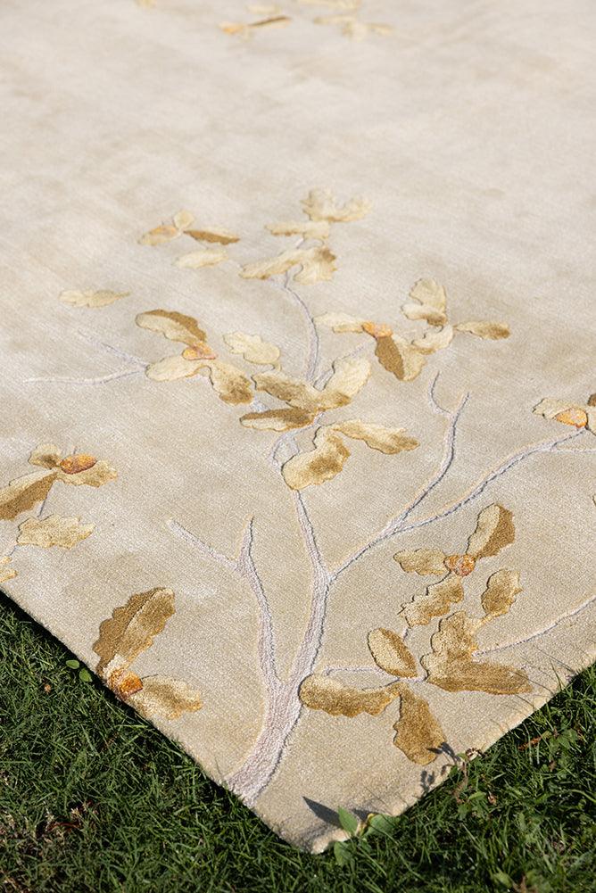 4*6m Oak Carpet - New Zealand Wool and Polished Cotton Silk - Zuma UAE