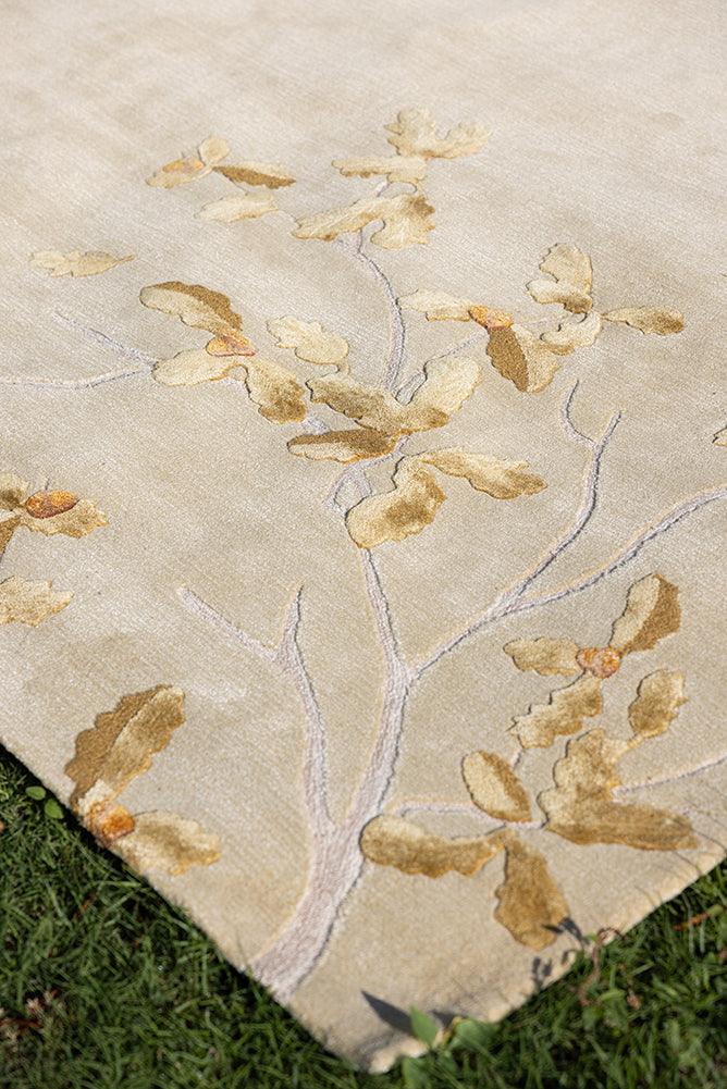 Oak Carpet - New Zealand Wool and Polished Cotton Silk - Zuma UAE