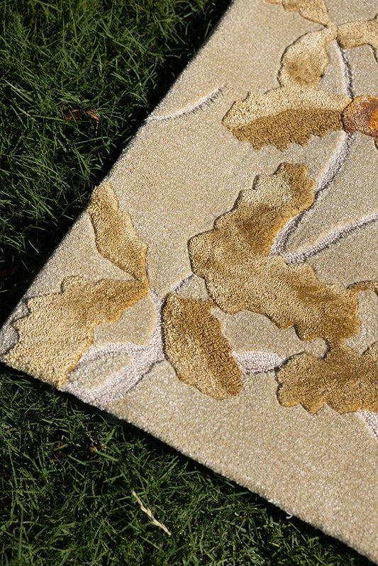 Oak Carpet - New Zealand Wool and Polished Cotton Silk - Zuma UAE