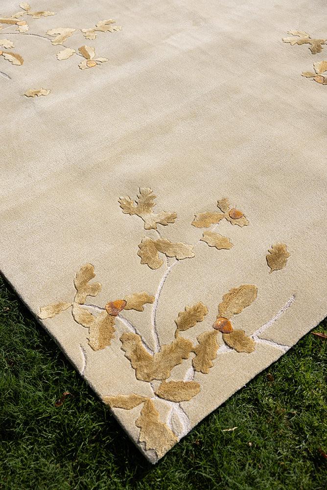 3*4m Oak Carpet - New Zealand Wool and Polished Cotton Silk - Zuma UAE