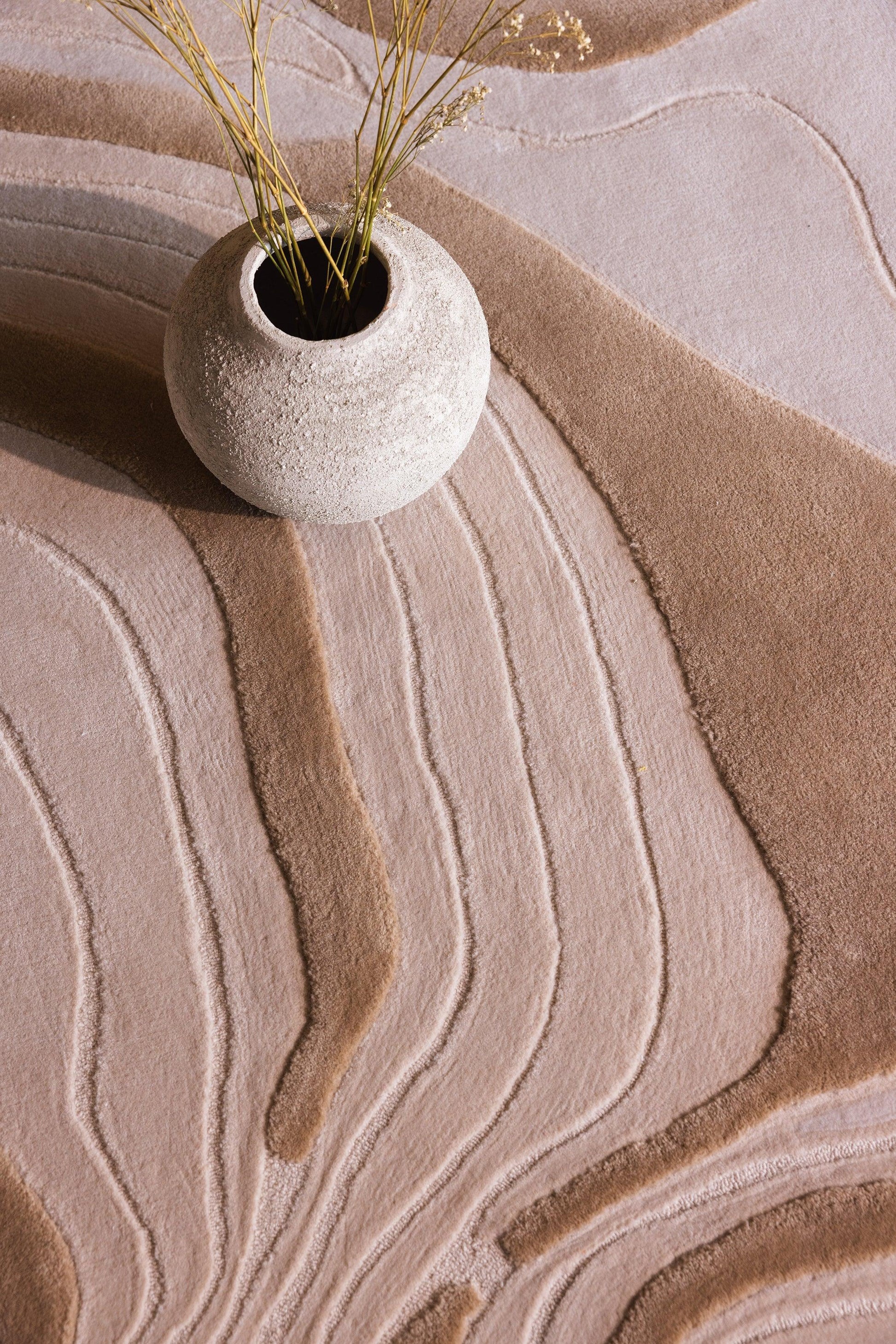 Puddle Carpet - Hand Tufted Semi-Worsted New Zealand Wool - Zuma UAE