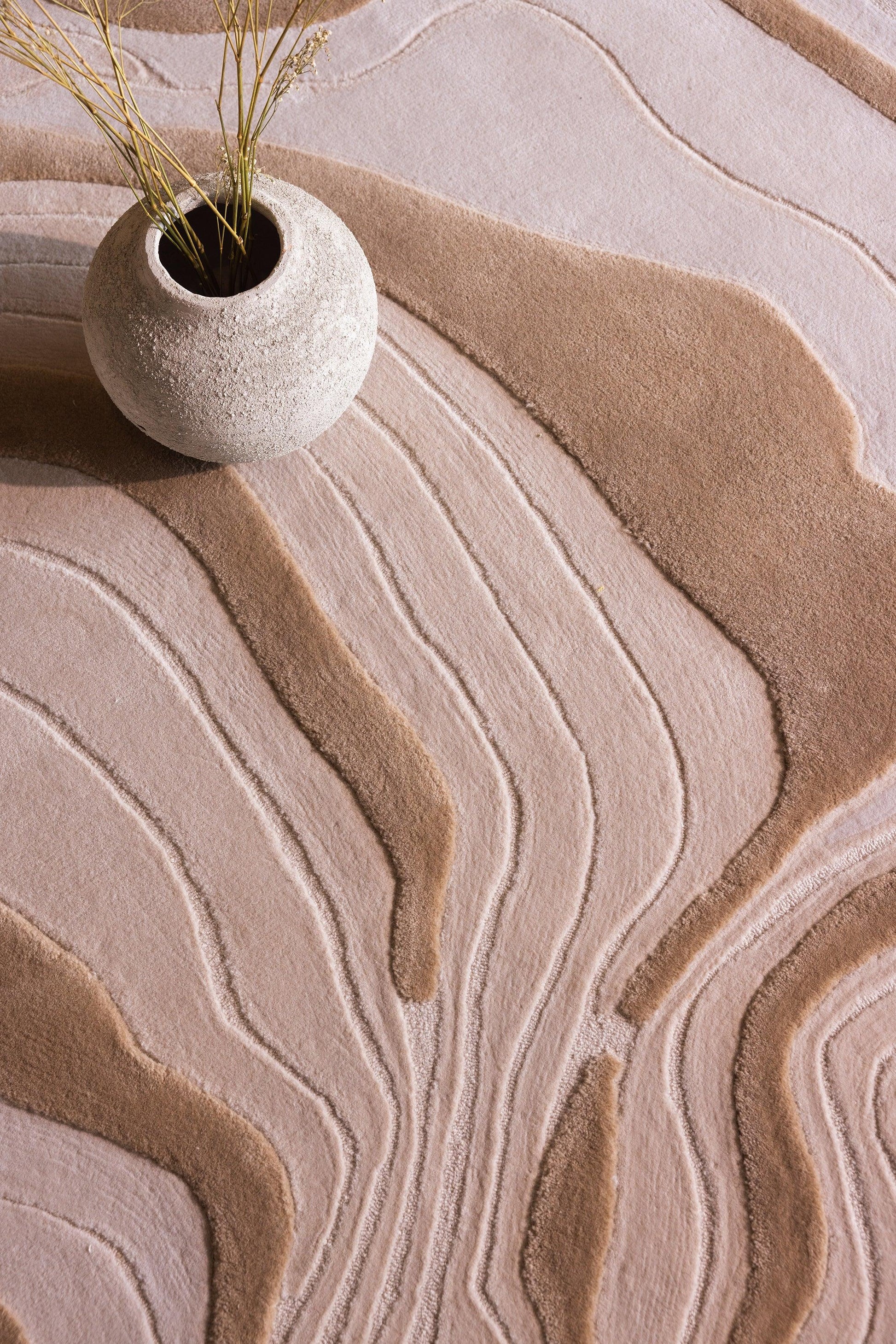 3m Puddle Carpet - Hand Tufted Semi-Worsted New Zealand Wool - Zuma UAE