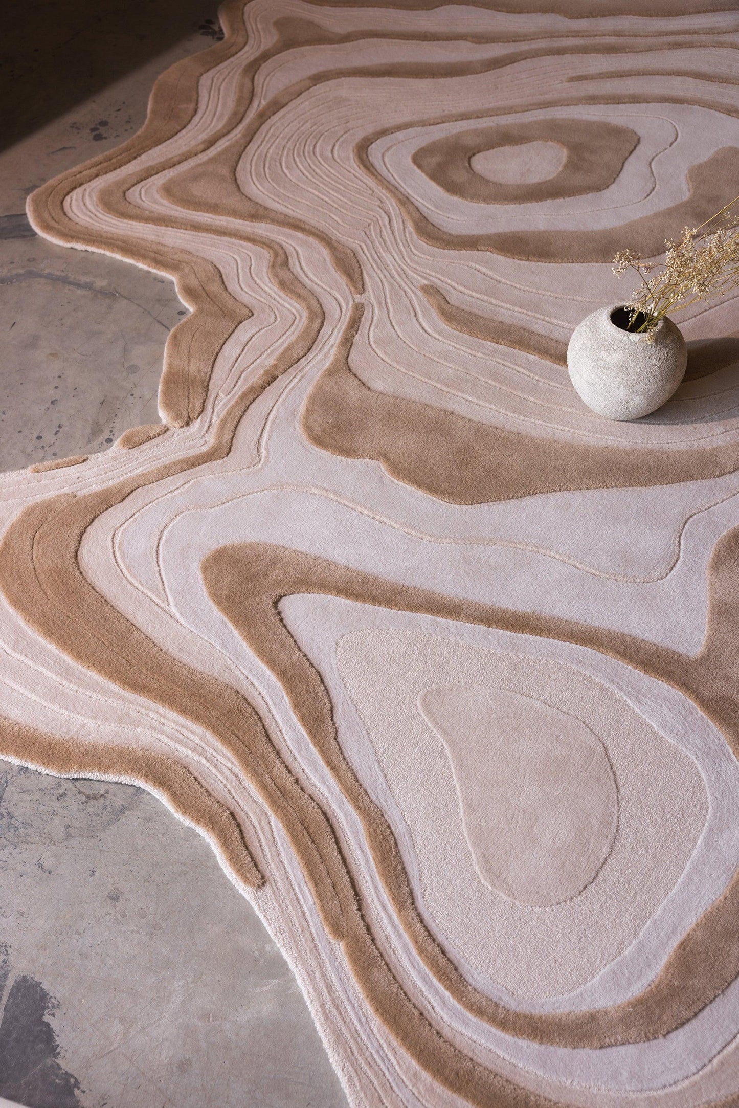 2*3m Puddle Carpet - Hand Tufted Semi-Worsted New Zealand Wool - Zuma UAE