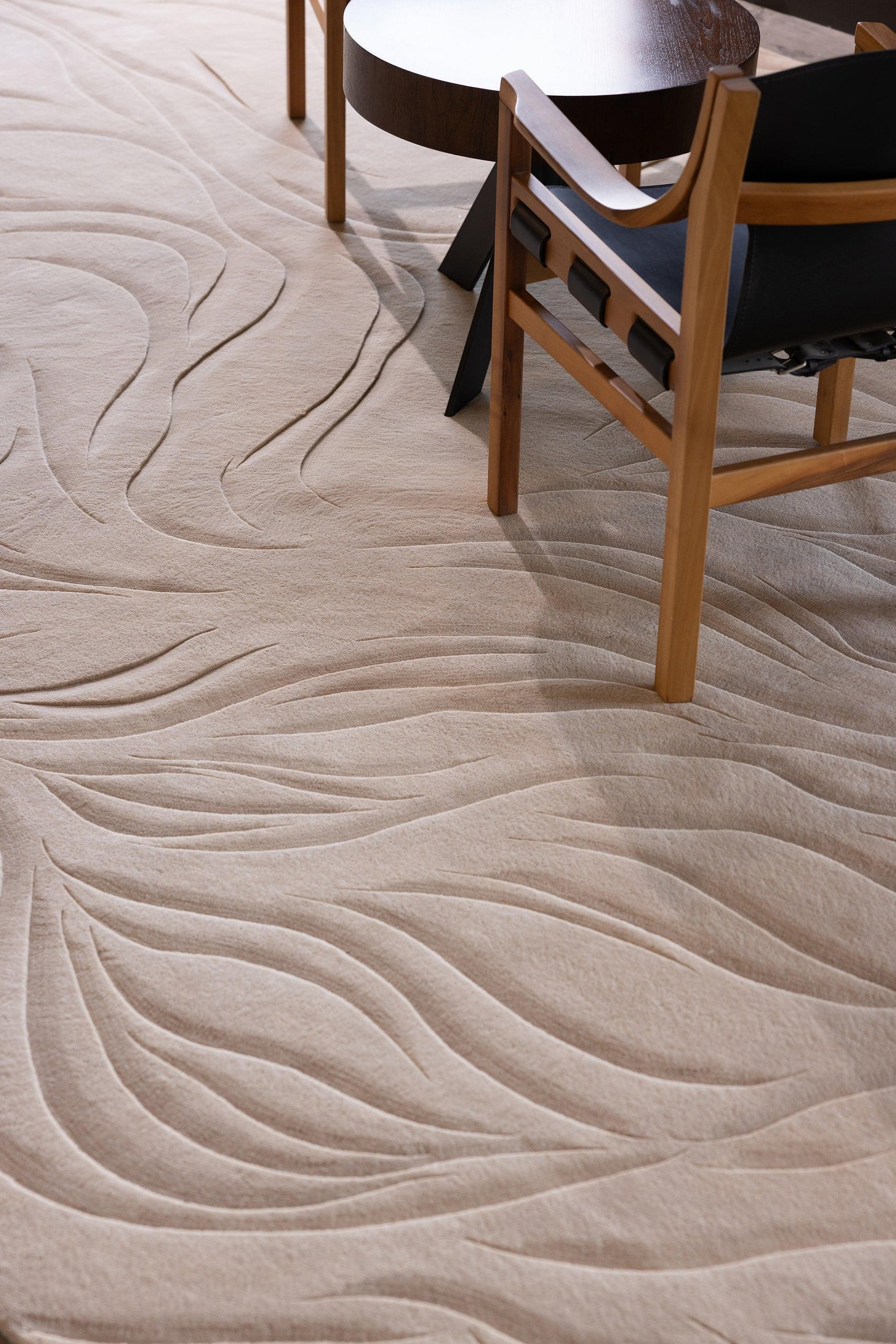 4*6m Wabi-Oak Carpet - 100% Hand Carded Semi-Worsted - Zuma UAE