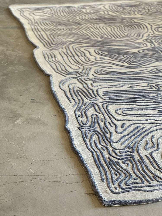 Identity Carpet Online - Hand Tufted in Cotton Silk and New Zealand Wool
 - Zuma UAE