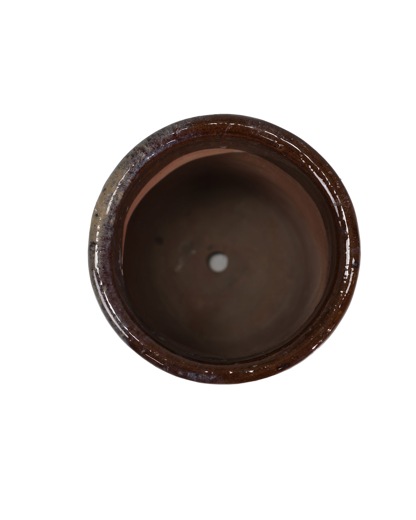 Dark Mocha Earth Glaze Rustic Crock – 30x30 cm