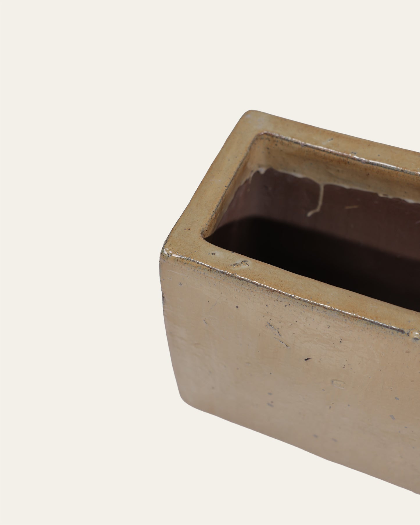 Desert Sand Stone Glaze Textured Planter Box – 37x60 cm