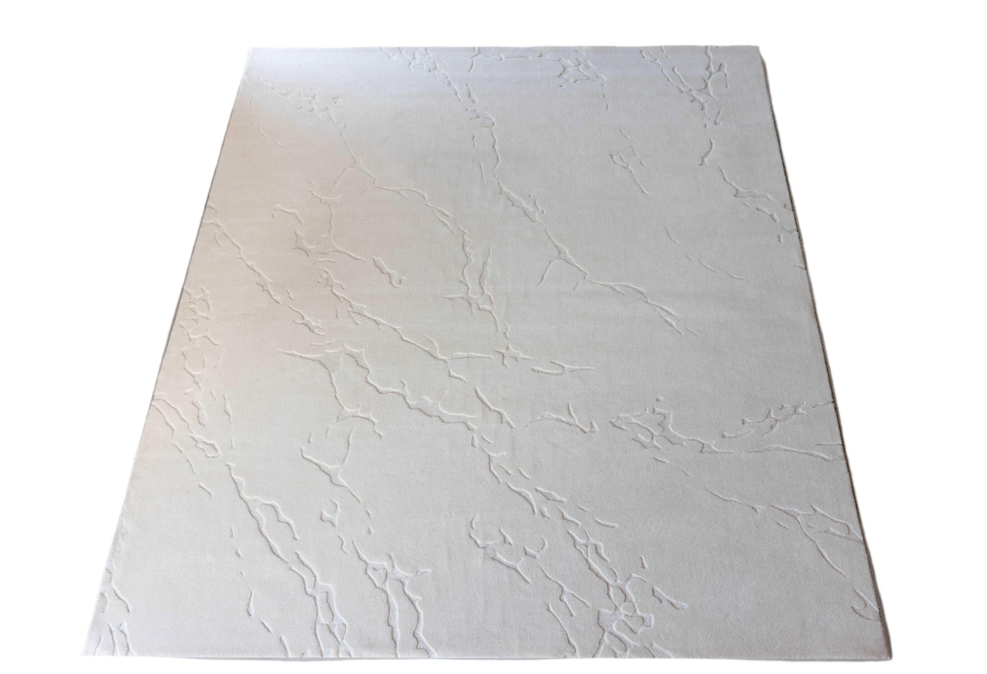 3.5*5m Dry Earth (Snow) Carpet - 100% Extra Fine Australian Wool -  100% Extra Fine Australian Wool - Zuma UAE