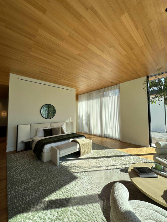 Ghaf (Green) Carpet - Hand Tufted in Semi Worsted New Zealand Wool - Zuma UAE