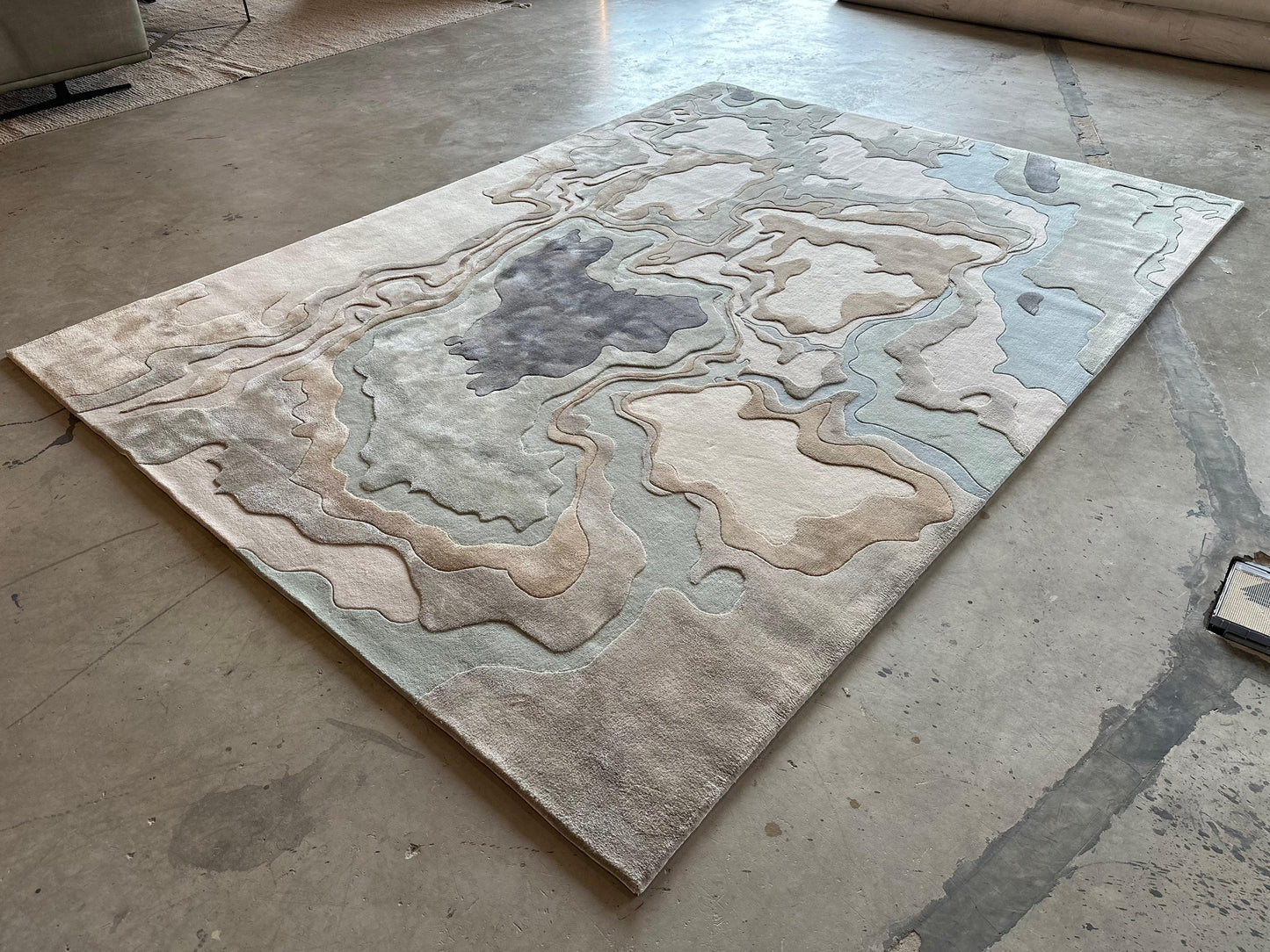 2.5*3.5m Oil Spill 2.0 (Original) Carpet - New Zealand Wool and Polished Cotton Silk - Zuma UAE