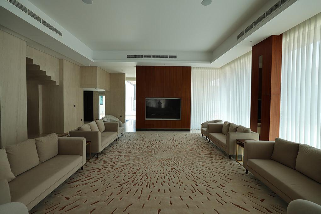 3*4m Loop Splatter (Terracotta) Carpet - Cotton Silk - Zuma UAE