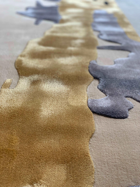 Melt Carpet Online - New Zealand wool and Cotton silk -  Zuma UAE