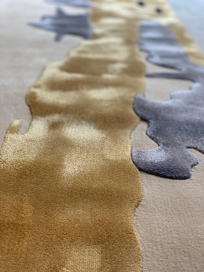 Melt Carpet Online - New Zealand wool and Cotton silk - Zuma UAE