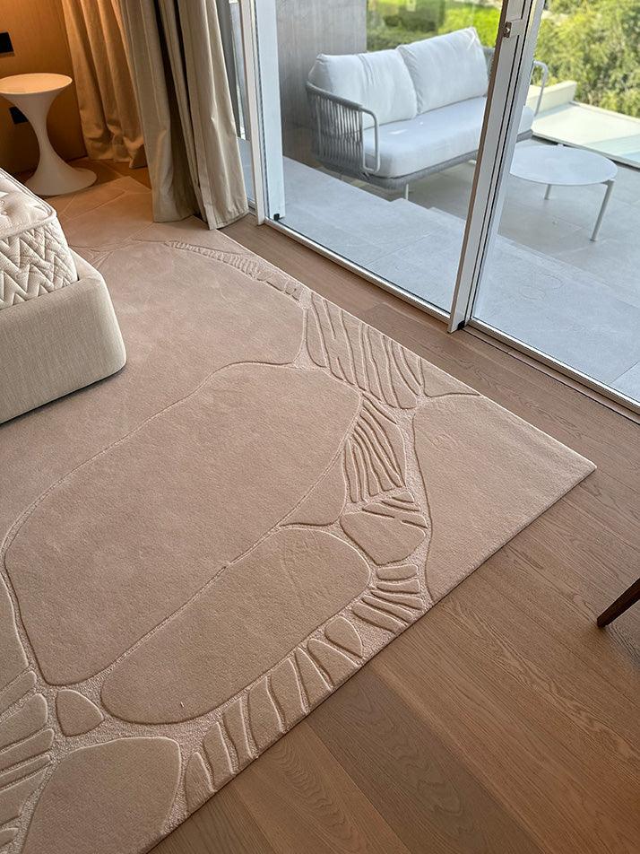 3*4 Menhir Carpet Online - 100% Hand Carded Semi Worsted New Zealand Wool - Zuma UAE