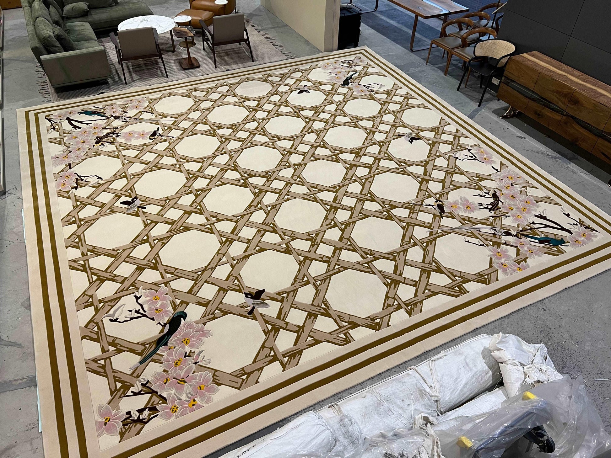 4*6m Lady Di Carpet - Hand Tufted Semi-Worsted New Zealand Wool - Zuma UAE