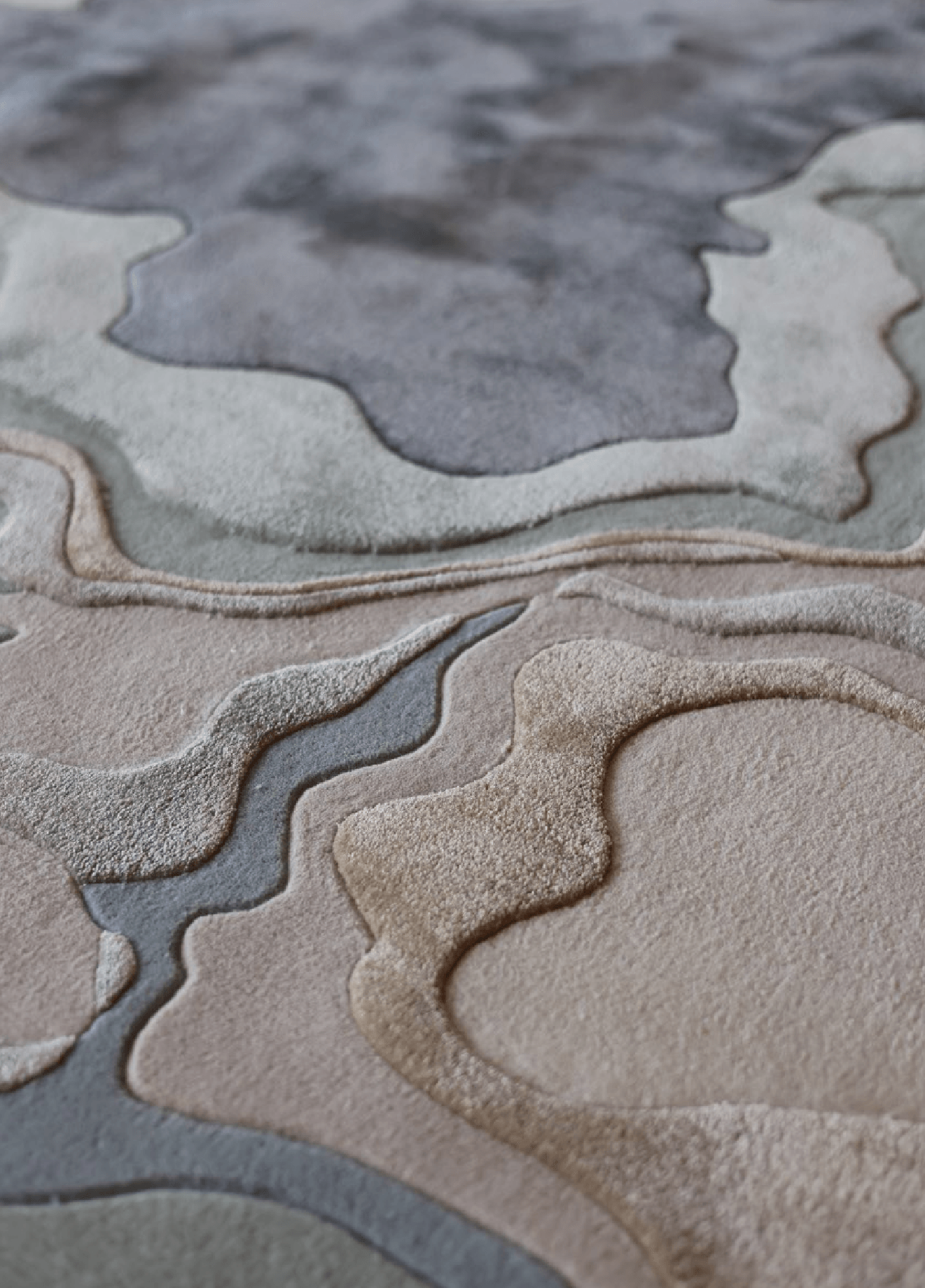 3.5*5m Oil Spill 2.0 (Original) Carpet - New Zealand Wool and Polished Cotton Silk - Zuma UAE