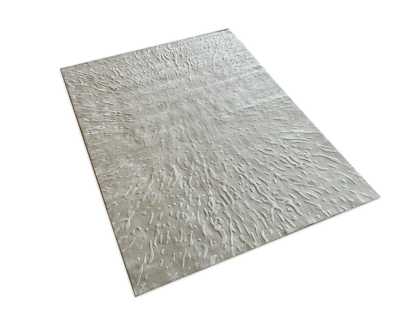 3*4m Silk Splatter 2.0 (Snow) Carpet - Zuma UAE