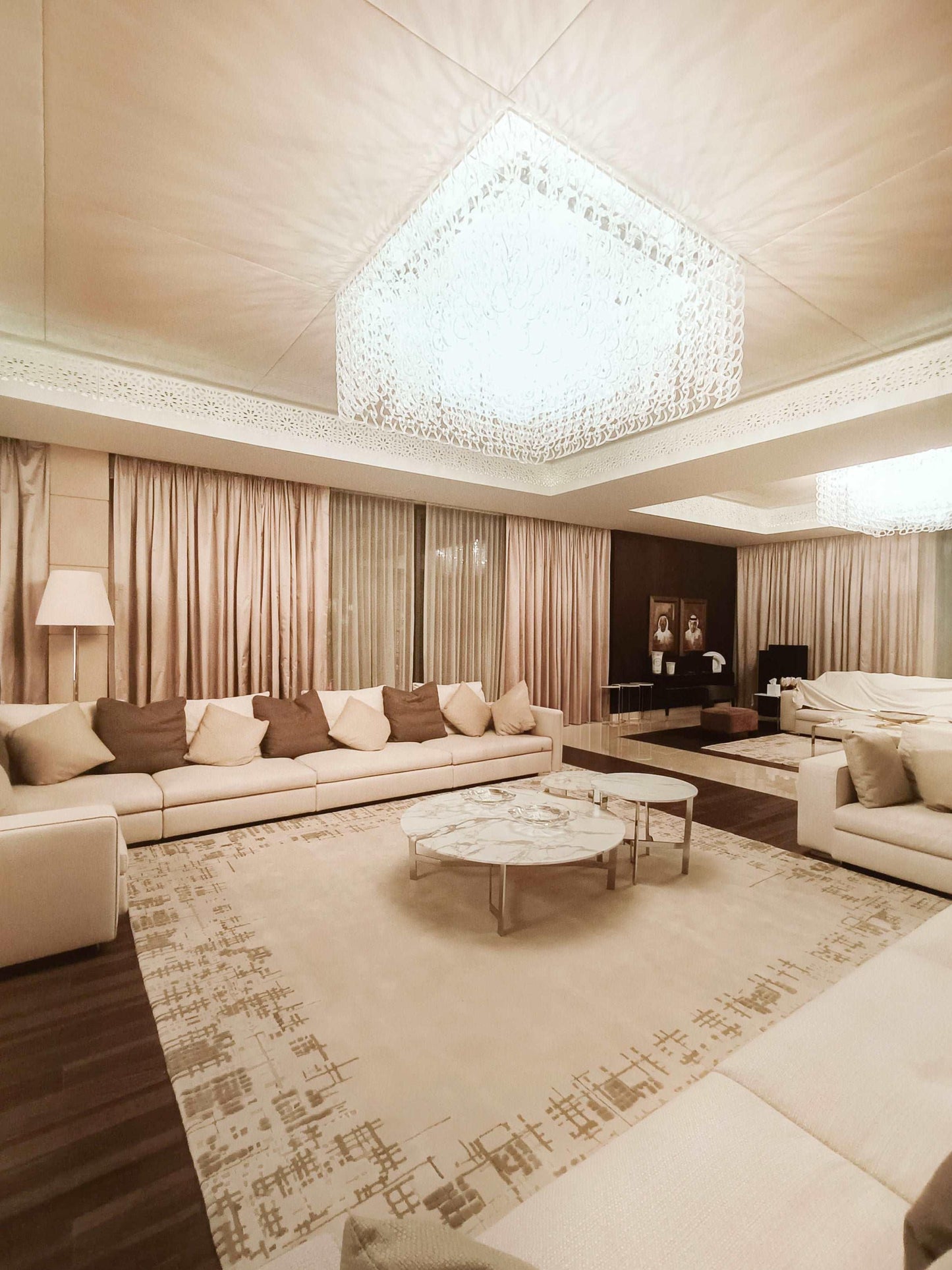 Disguise (Crema) Carpet - New Zealand Wool and Bamboo Silk - Zuma UAE