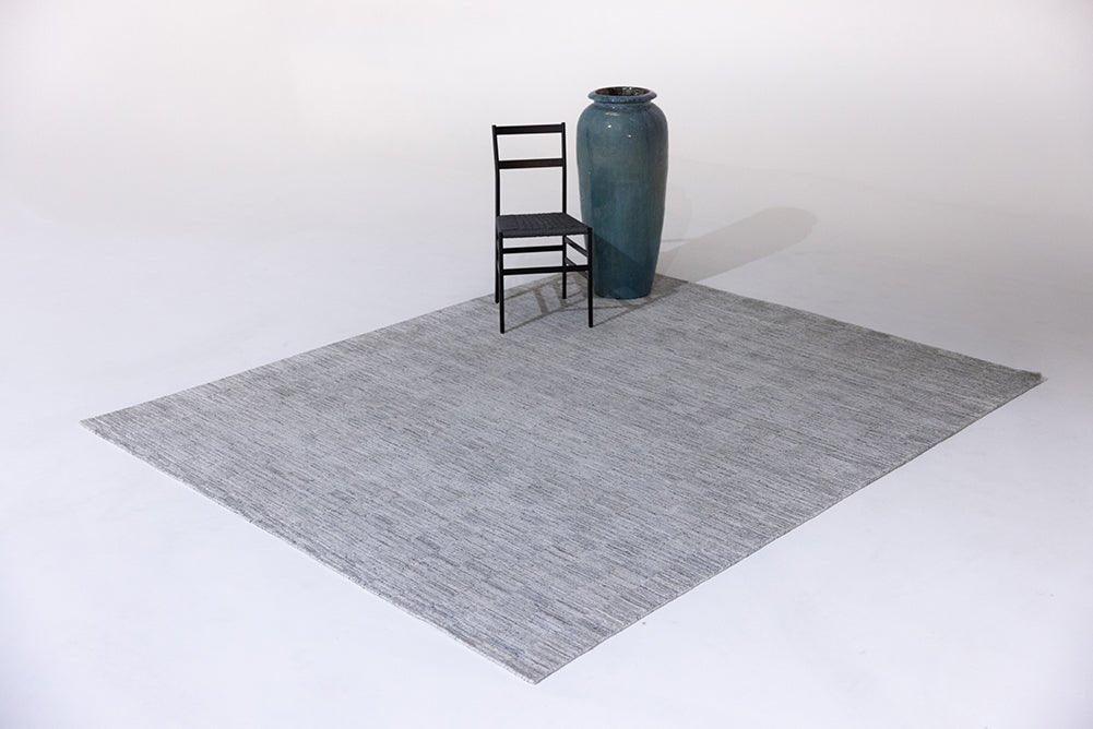 Brimsley (Grey) Carpet - Faux Silk & Wool - Zuma UAE