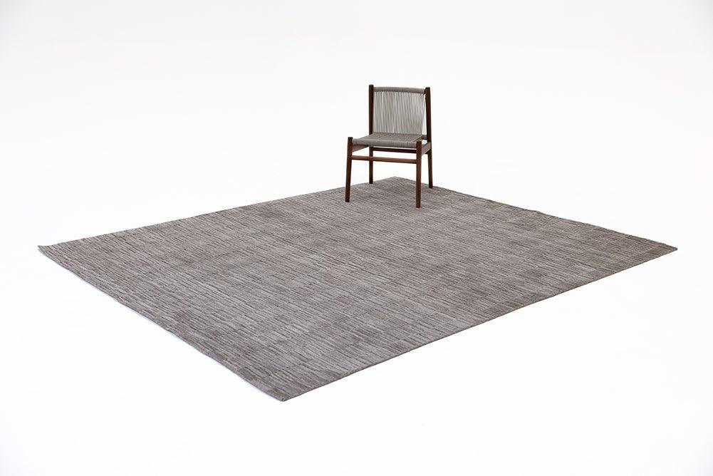 3*4m Brimsley (Grey) Carpet - Faux Silk & Wool - Zuma UAE
