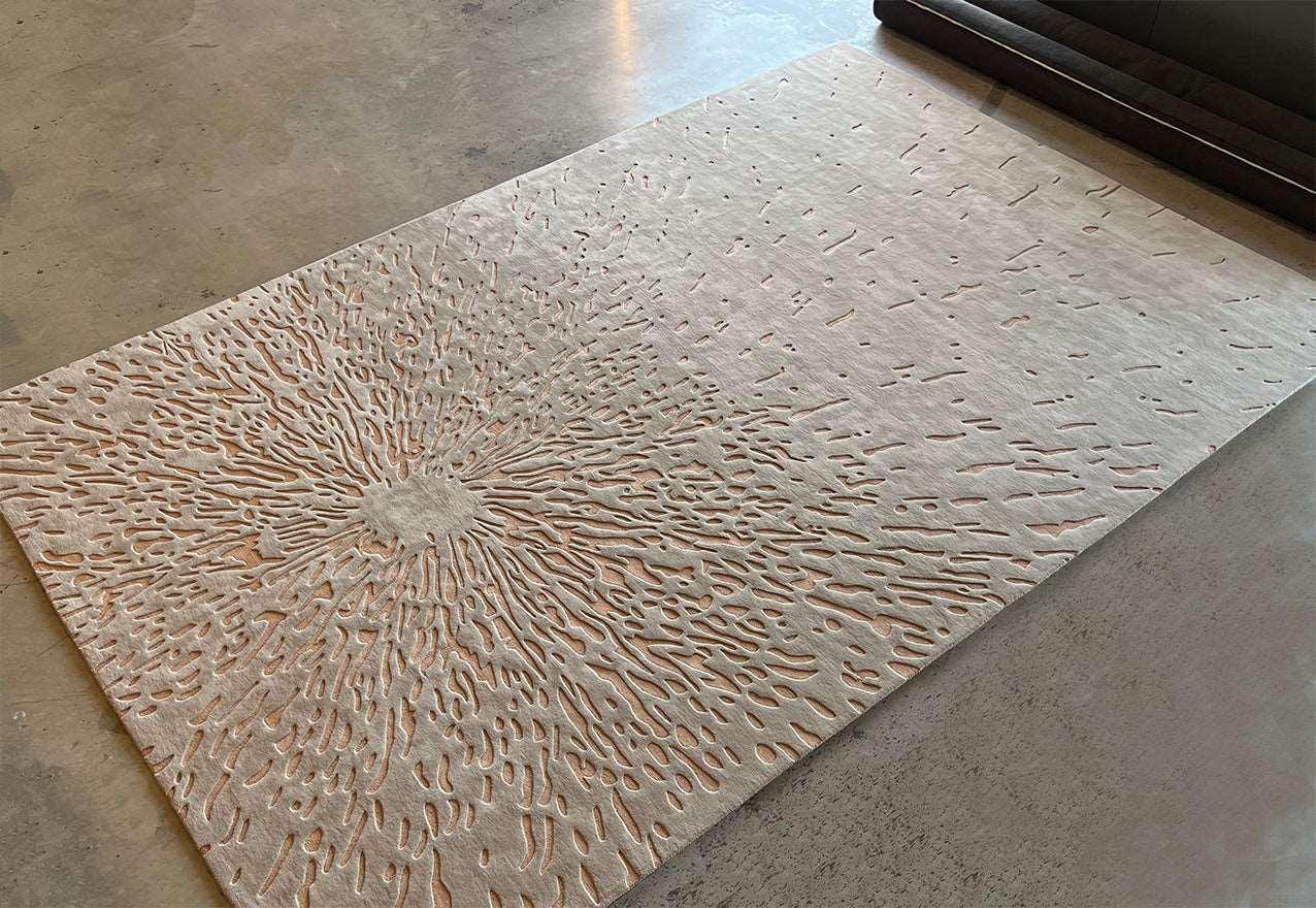 Loop Splatter (Terracotta) Carpet - Cotton Silk - Zuma UAE