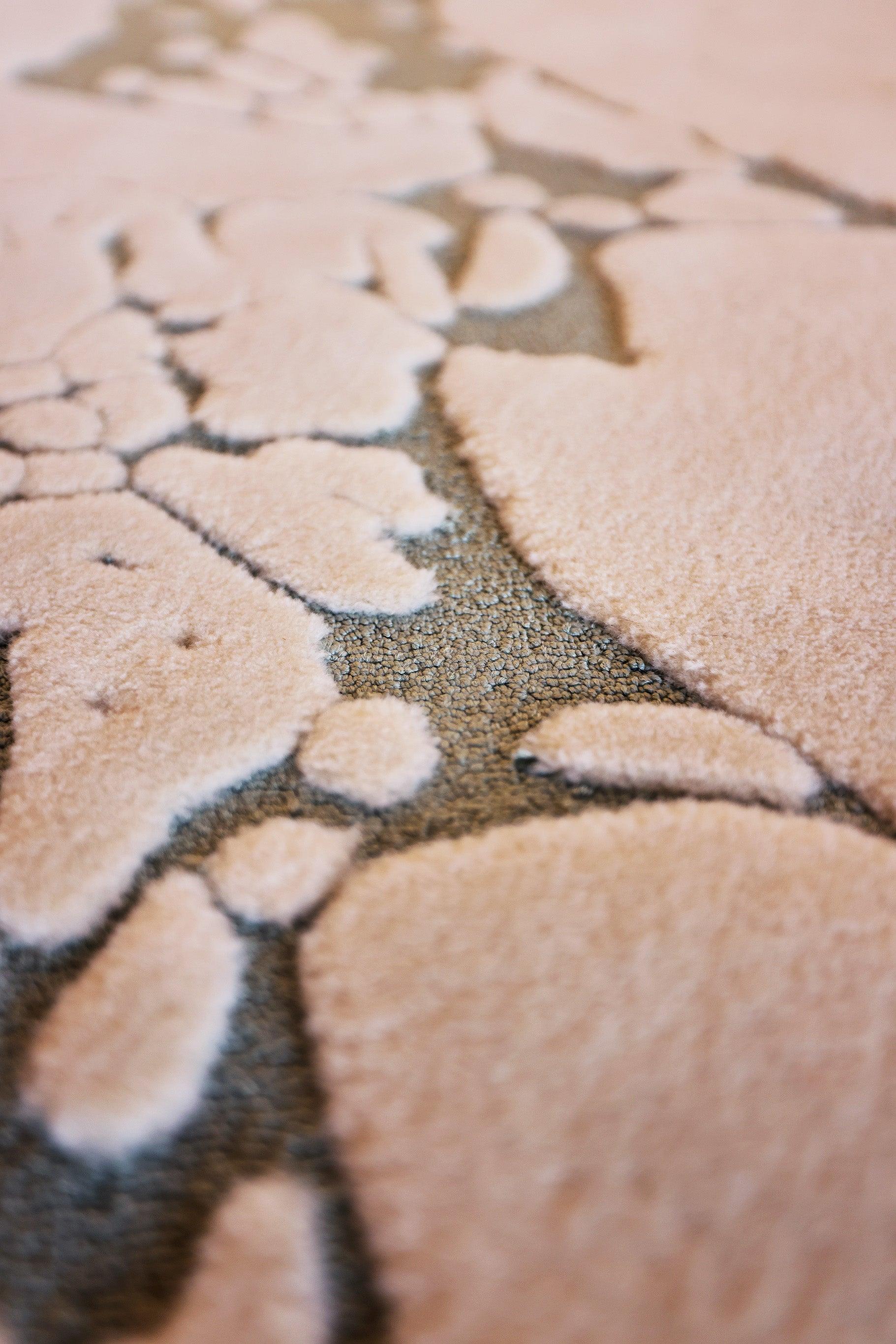 Sydney Carpet - Hand Carded Semi-Worsted New Zealand Wool and Bamboo Silk - Zuma UAE