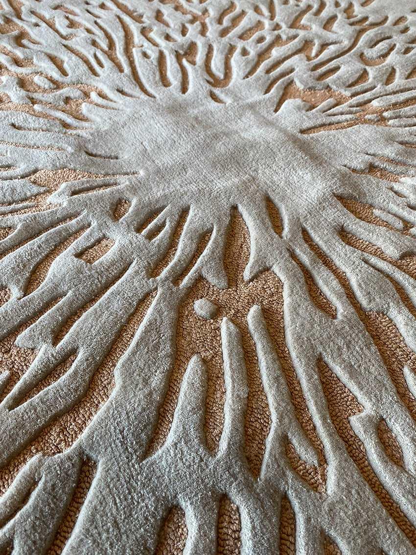 Loop Splatter (Terracotta) Carpet - Cotton Silk - Zuma UAE