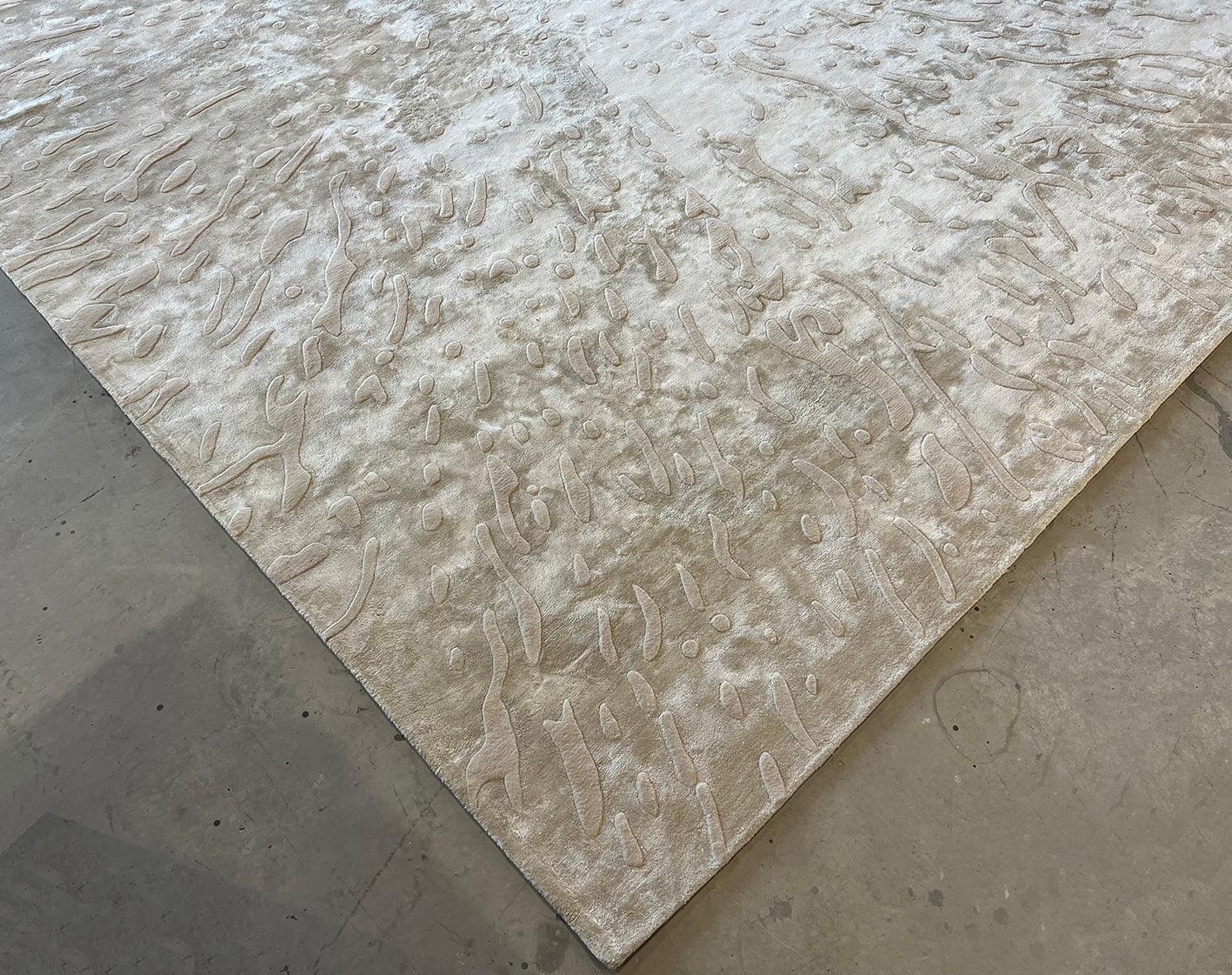 Moon Raker Carpet - Silk & Wool and Hand Tufted Carpet - Zuma UAE