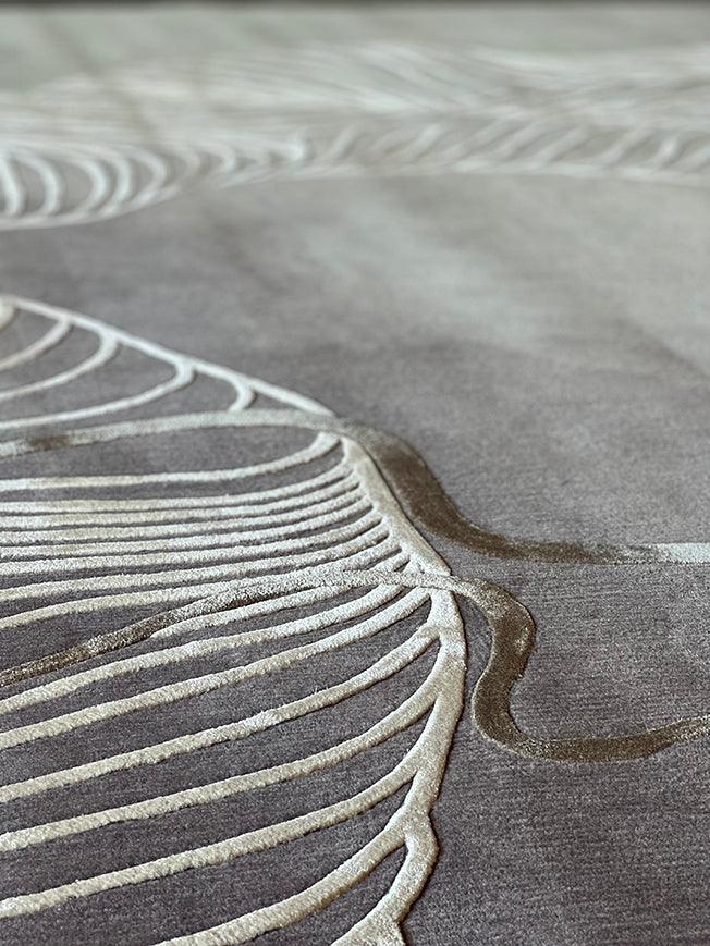 2.5*3.5m Silk Ribbons Carpet - Hand Tufted in Cotton Silk and Semi Worsted New Zealand Wool - Zuma UAE