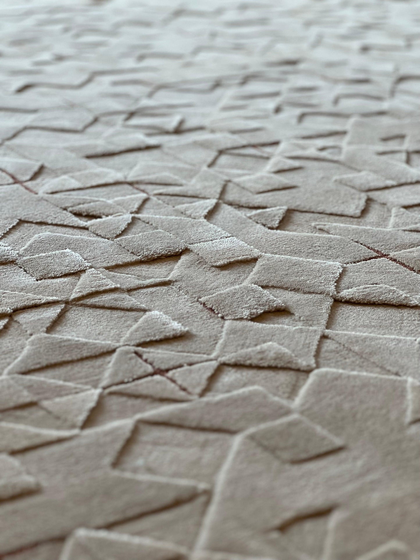 Peek-a-Boo (Terracotta) Carpet - Hand tufted in New Zealand Wool - Zuma UAE